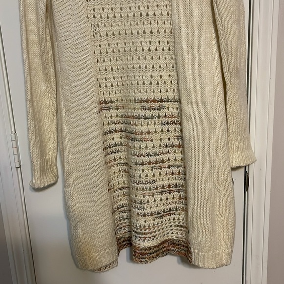 Mystree long hoodie cardigan sweater size medium - Picture 7 of 9